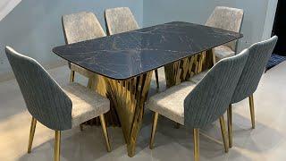 Indiskie Art Deco Pvd Furniture Dining Table Six Four & Eight Seater Available Jodhpur Manufacturer