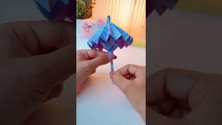 DIY Paper Umbrella #shorts #art #diy #youtubeshorts