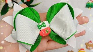 Holiday-Themed Hair Bows | Ribbon Bow DIY | Hair Accessories Tutorials #1 