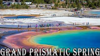 Walking Tour of Grand Prismatic Spring (Midway Geyser Basin) Detailed Hike - May, 2021