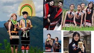 People of Chakhesang tribe in Nagaland northeast indian//In a beautiful traditional attire dress