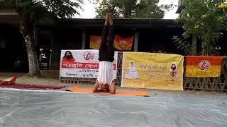 Yogaasan || Demonstration || Sirsasan verious pose||Prodip kr. Roy||