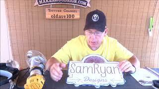 #300 Part 2 of 3 Carving a Resin / Wood Sign For SamRyan Designs