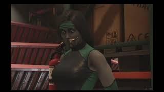 Jade (Mortal Kombat) tied up gagged