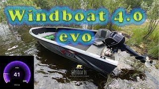 Подбор винтов Yamaha 9,9 15 ! Windboat 4.0 evo ! Замер скорости !! Обкатка Yamaha 9,9 15 )