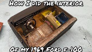 How I weathered the interior of my 1969 Ford f-100 build #(67) ep#52