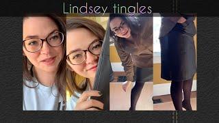 lindsey tingles asmr with a very pretty leather skirt