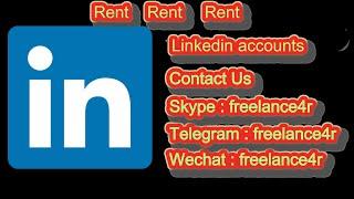 An idea for LinkedIn accounts available for rent on a monthly basis