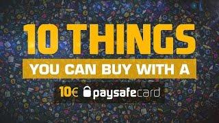 10 things you can buy with a 10€ Paysafecard