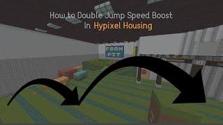 How to Double Jump Speed Boost in Hypixel Housing!