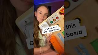 Let’s try this fidget board! #asmr #fidgetboard #busyboard #asmrsounds