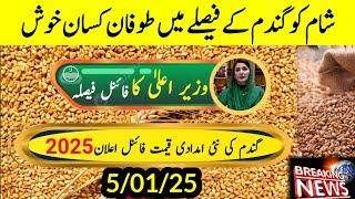 Wheat Support Price 2025 / گندم کی نئی امدادی قیمت فائنل اعلان