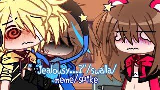 • " jealousy...? " /swalla/ • meme/BL • spike [Mike x Sparta] + Ela • AU ️‍