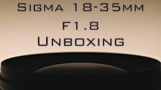 Sigma 18-35mm f/1.8 DC HSM Lens UNBOXING (BMPCC)