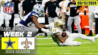 Dallas Cowboys vs. New Orleans Saints FULL GAME Sep 10, 2024 WEEK 2 | NFL Season Today