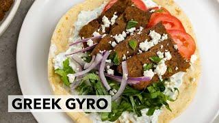 Greek Meat Gyro Recipe | With Homemade Tzatziki