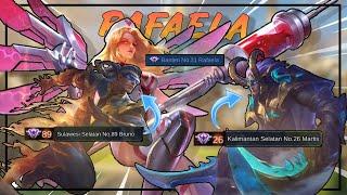 Ketika Rafaela dihadapi dua player Top Local | Mobile Legends Gameplay Indonesia