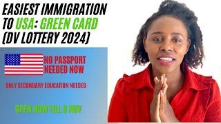 USA DV lottery 2024 / Green card news: What you need to know on application and after selection.