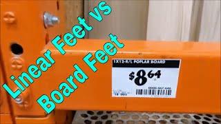 How is Board Feet Calculated Linear Feet vs. Board Feet