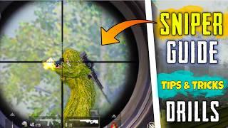 BGMI SNIPER GUIDE AND TOP SNIPER DRILLS  THAT HELPS TO IMPROVE YOUR SNIPING !