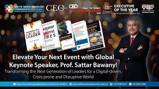 Introduction of Global Keynote Speaker on Crisis and Disruptive Leadership - Prof Sattar Bawany