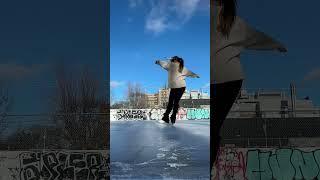 some ice skating asmr from toronto canada ️️ #asmr #figureskating #iceskater #vlog