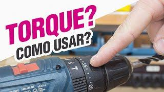 Como usar função torque da parafusadeira