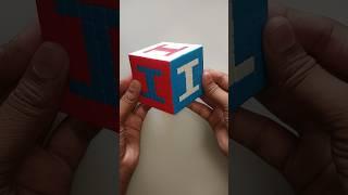 'I' Pattern on 8x8 Rubik's Cube #shorts #video #puzzle #cube #game