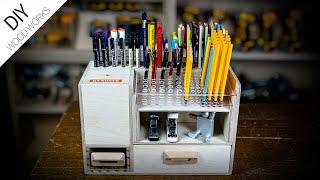 Stationery Box with Automatic Pencil Sharpener / DIY