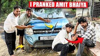 Car accident prank on Amit bhaiya(@TheRoamerAmit )| Pyare Point |