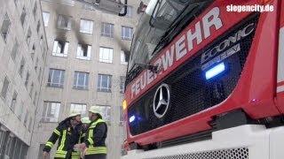 Großbrand Telekom - Siegen - 21.01.2013