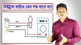 কেন নিউট্রাল লাইনে শক লাগে না ? Why not get shock touching neutral wire?