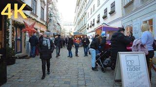 Vienna Christmas Market Mashup - Walking at 5 Famous Locations, Christmas Throwback | 4K 60FPS |