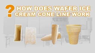 Monaka Wafer Shell Production Line|Auto Ice Cream Cone Production Line| Wafer Cup Making Machine