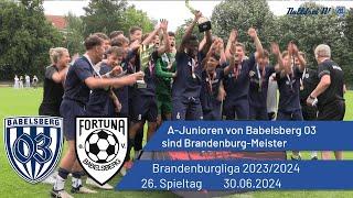 Brandenburg-Meister! | Begeisternde A-Junioren von Nulldrei | #nulldreitv | Brandenburgliga 2023/24