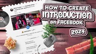 how to make introduction on Facebook 2024 || RPW tutorials