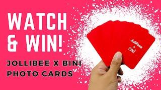 UNWRAPPING: Limited Edition Jollibee x BINI Photo Cards | PRIZE GIVEAWAY 