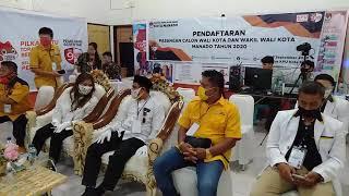 Golkas, PKS dan Hanura 'Kawal' Pendaftaran SSK-SS di KPU Manado