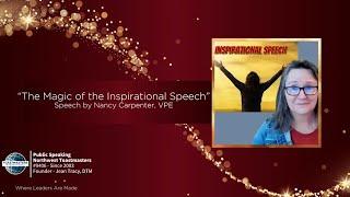 Speech by Nancy Carpenter, VPE