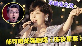 朱之文算什么，听听郁可唯翻唱《昨夜星辰》一曲封神， 惊艳全场