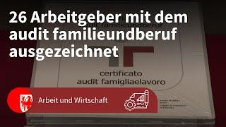 26 Arbeitgeber mit dem audit familieundberuf ausgezeichnet