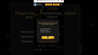 Pubg Mobile New Redeem Code Today | 2023 Redeem Code Pubg #pubguc #pubgmobile #pubgm #YtShort #viral