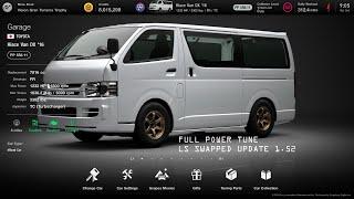 [Gran Turismo 7] Hiace Van LS swap full power tune (update 1.52)