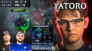 Yatoro's LAST PICK Terrorblade  absolutely DESTROYS RANK2 ,423 & MC