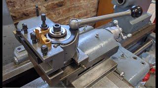 HS18 Harrison 140 lathe multifix toolholder setup