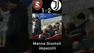 live reaction Giuntoli Manna al gol di Vlahovic | Salernitana Juventus 1-2