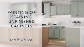 How to Paint or Stain Unfinished Cabinets