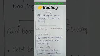 What is Booting in computer #sunxclasses #shorts