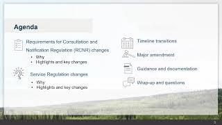 Regulatory Changes: Requirements for Consultation and Notification Regulation Service Regulation