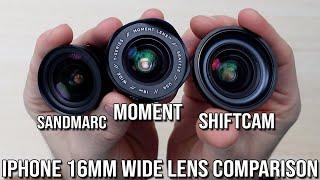 Moment VS Sandmarc VS Shiftcam 18mm Wide Lens Comparison